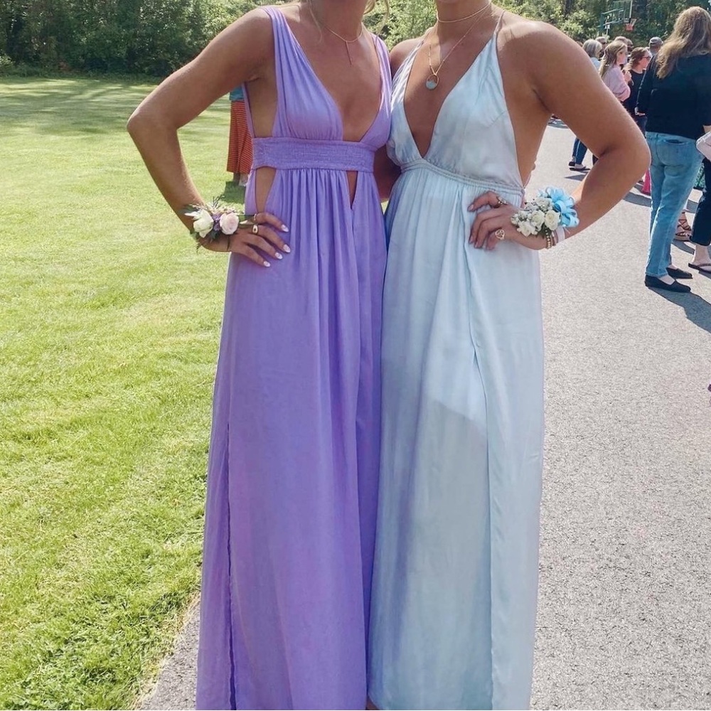 Revolve Anjeli Maxi Dress in Violet
